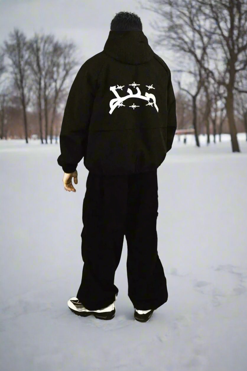 WW | Water Repellent With Hood Loose Fit Sporty And Functional
