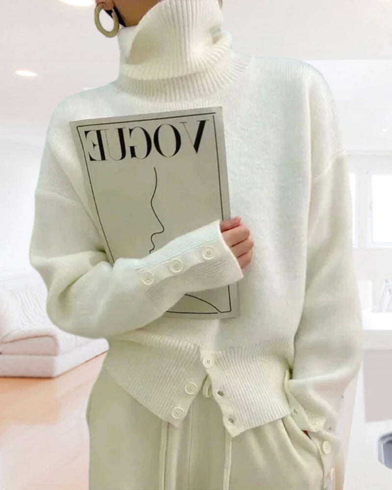 WW | Soft and Comfortable High-Neck Sweater