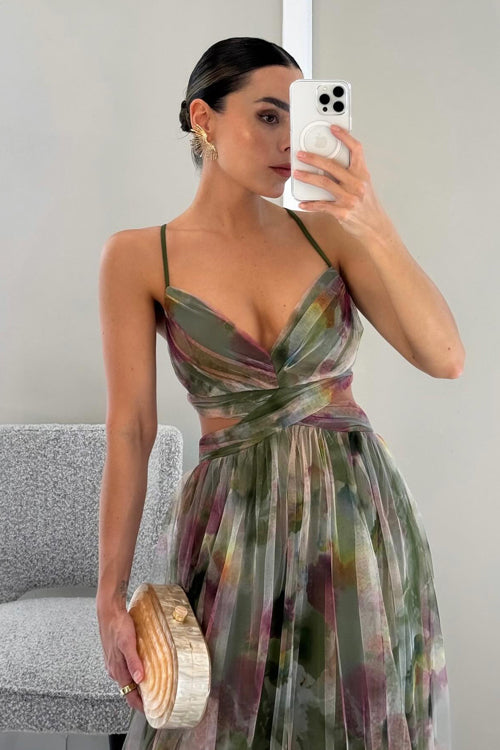WW | Enchant My Love Print Maxi Dress