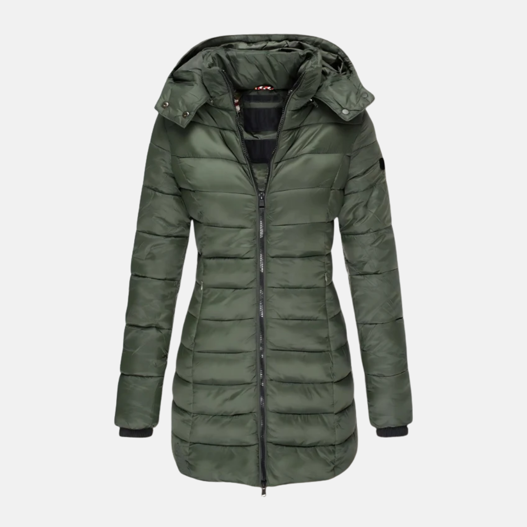 WW | Pufferjacke Slim Fit Gepolstert und Isoliert mit Kapuze und Gerippten Bündchen