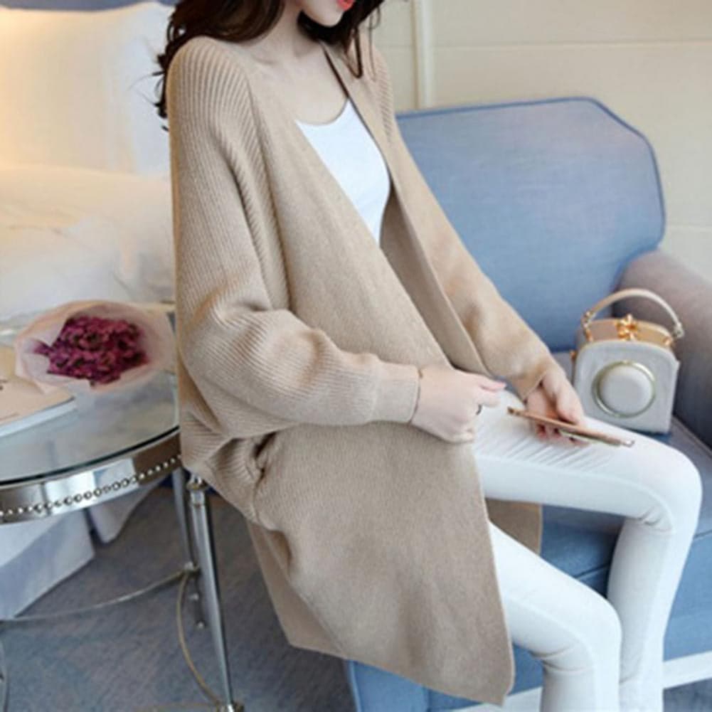WW | Cardigan - Lange Strickjacke - Oversized Fit - Offene Vorderseite - Weich und Warm