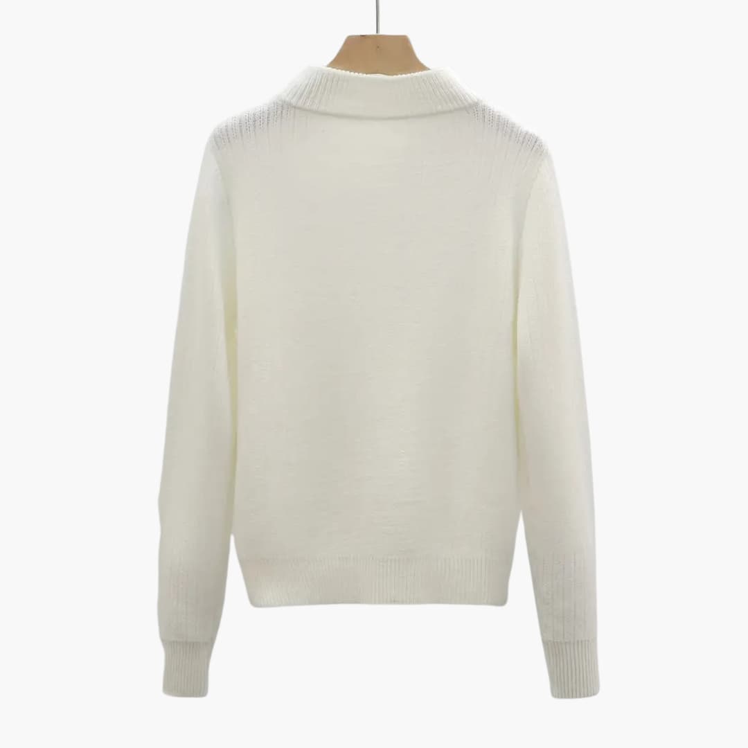 WW | Gemütlicher Pullover mit Mokkahals für Damen