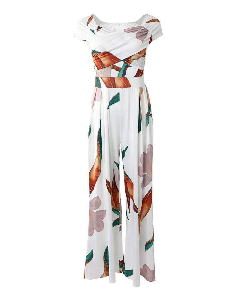 WW | Elegantes Jumpsuit Kleid mit Blumenmuster