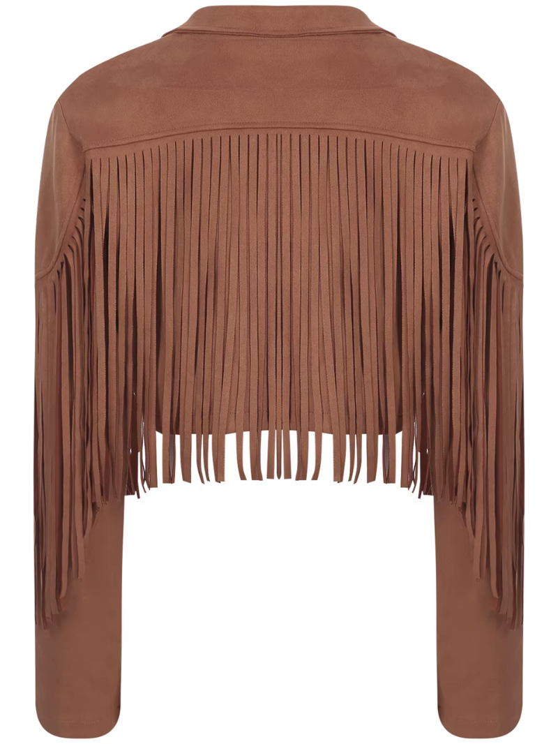 WW | Brown jacket with fringes