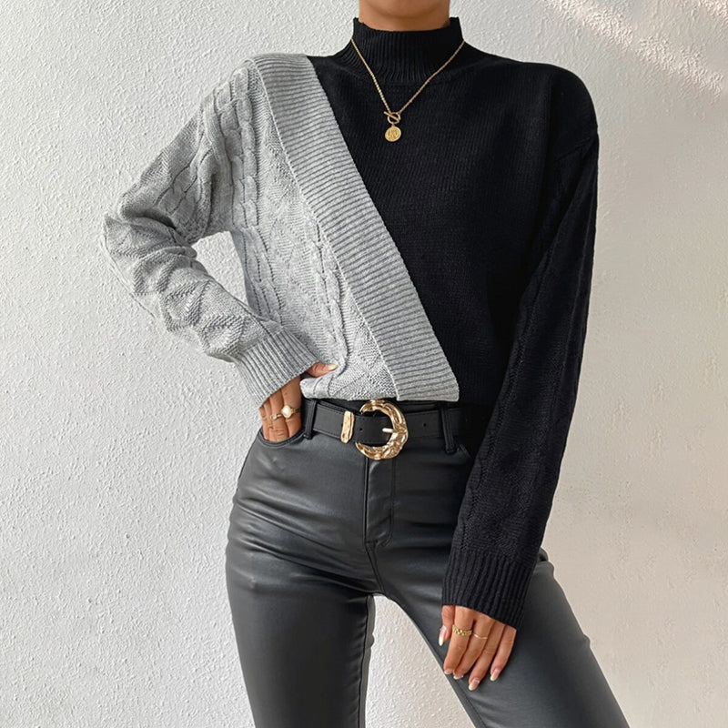 WW | Pullover Aus Patchwork Strick