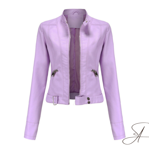 WW | Lederjacke - Modernes Design mit Reißverschluss & Taschen - Bequeme Passform - Sydney