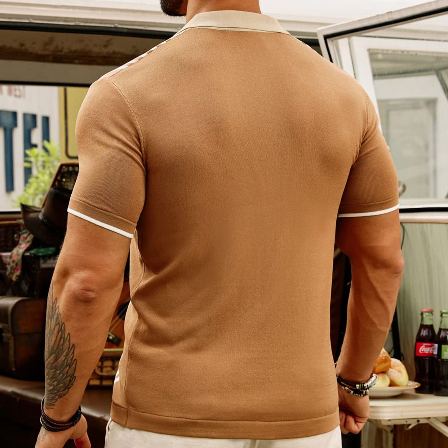 Elegant Men's Cotton Polo Shirt