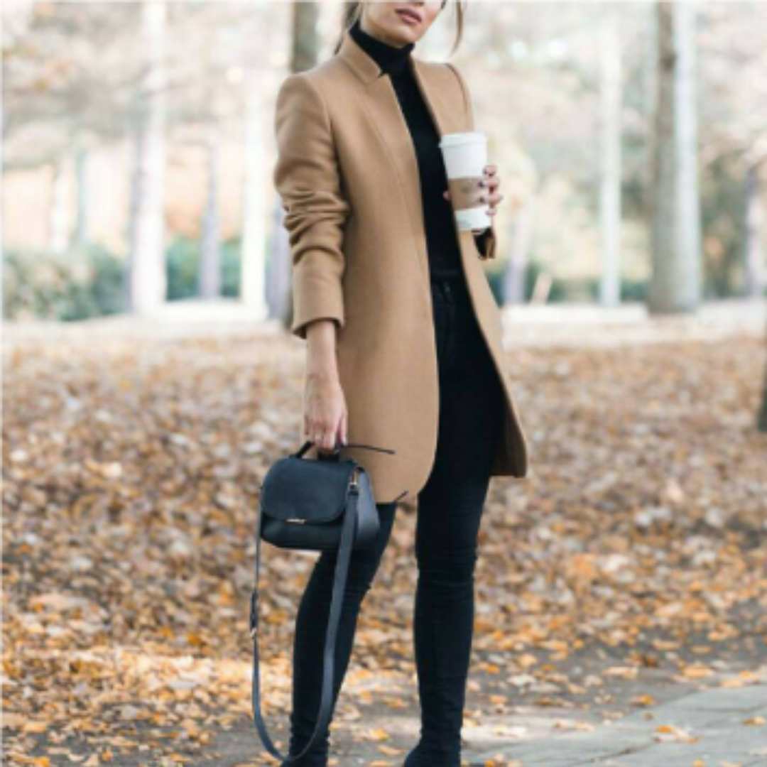 WW | Slim Fit Stand-Up Collar Elegant Long Cut