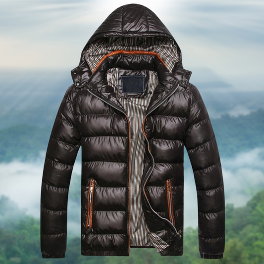 WW | Wintermantel mit Kapuze aus steppmaterial