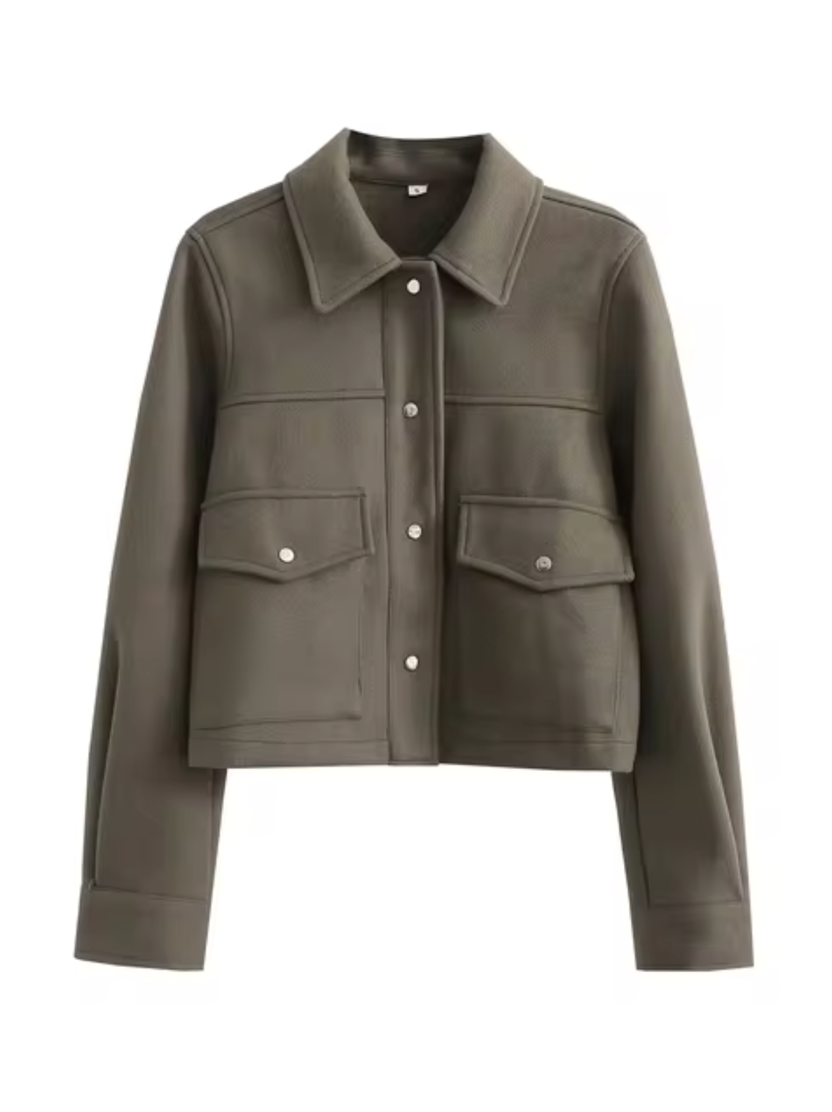 WW | Coat with button placket and front pockets