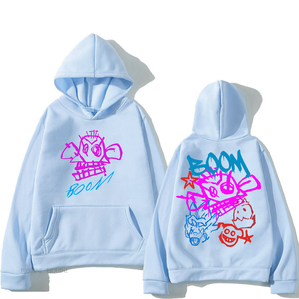 WW | Arcane Jinx Cartoon Langarm-Hoodie