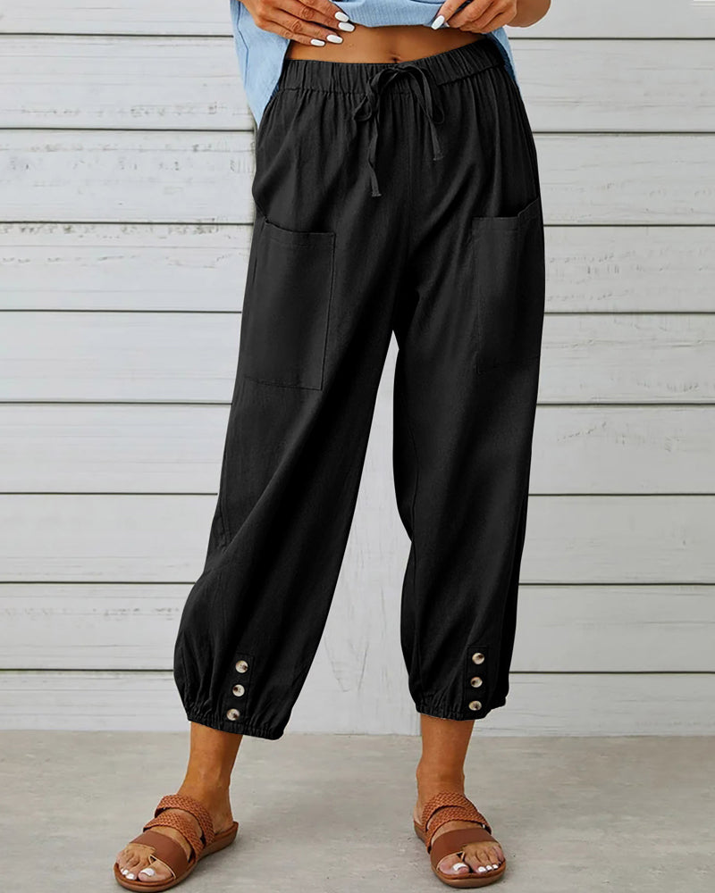 WW | Loose-Fit High-Waist Trousers