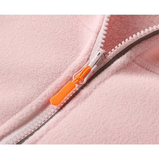 WW | Fleece Jacket with Zipper Pockets - Lightweight Warmth - High Collar - Everyday Layer