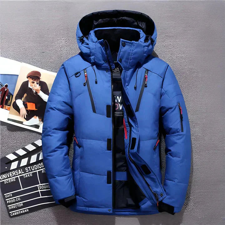 WW | Slim Puffer Jacket with Hood for Men Winter