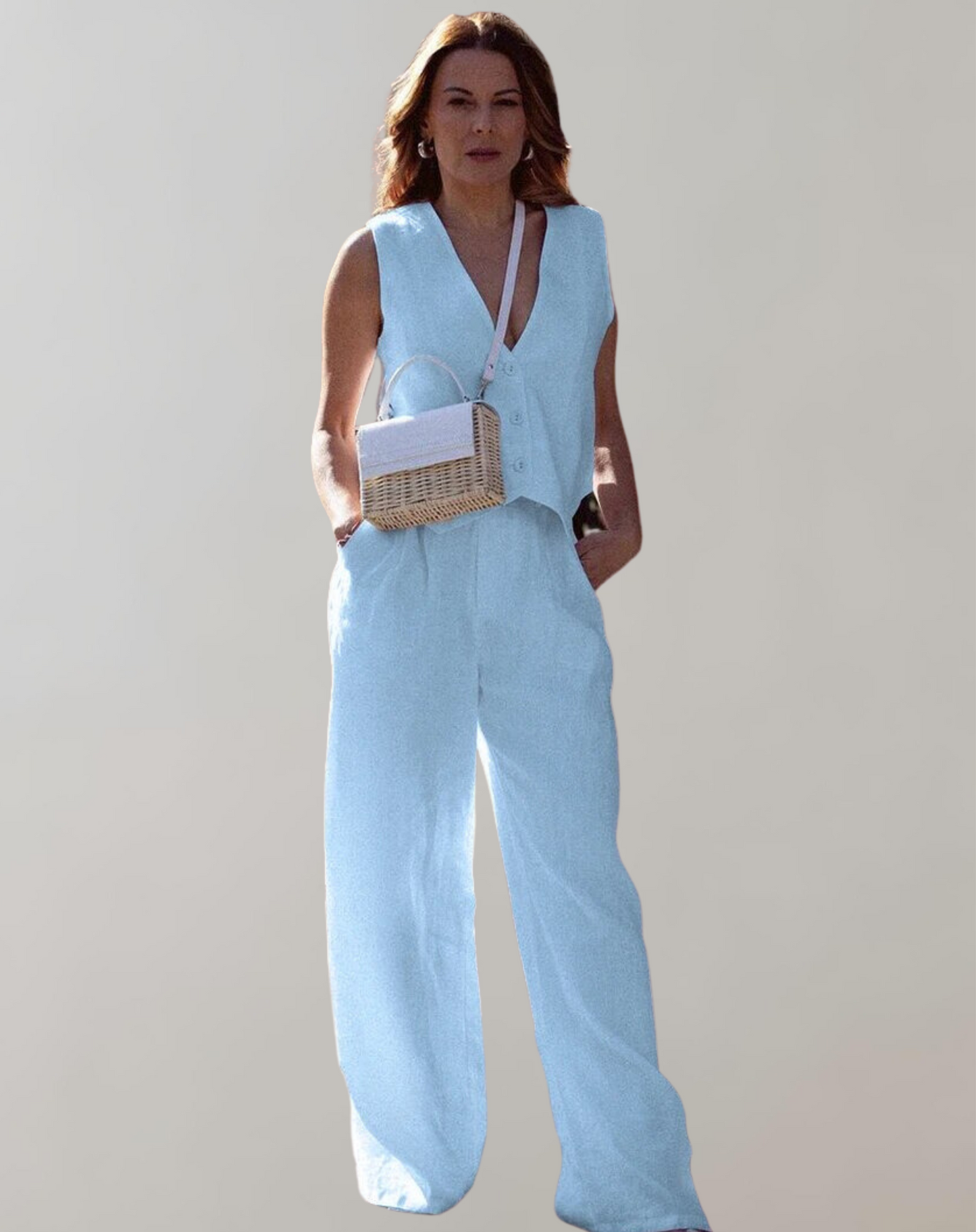 WW -  Tank-Top und High-Waist-Hosen