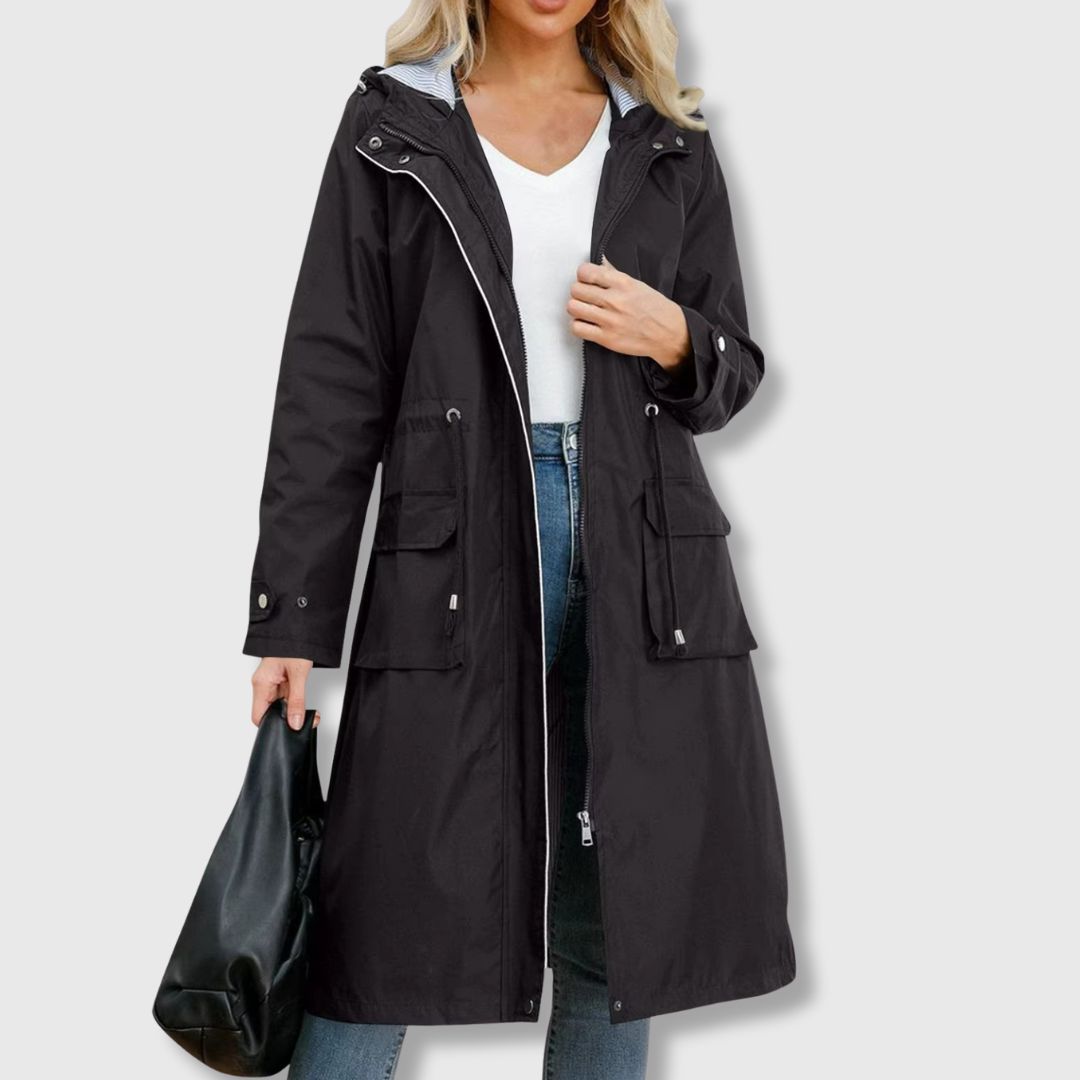 WW | Lange Alltagsjacke mit Kapuze