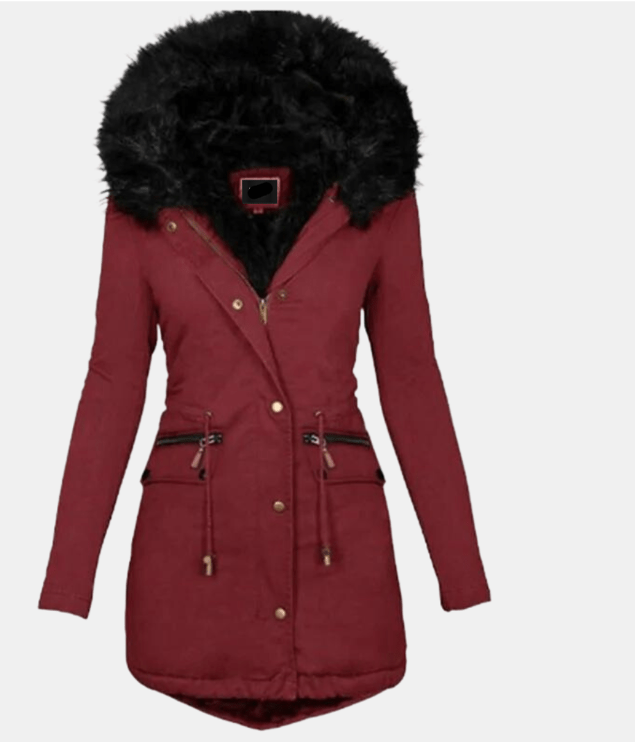 WW | Kunstfell Kapuzenparka - Warm & Winddicht - Verstellbarer Bund - Winteroberbekleidung