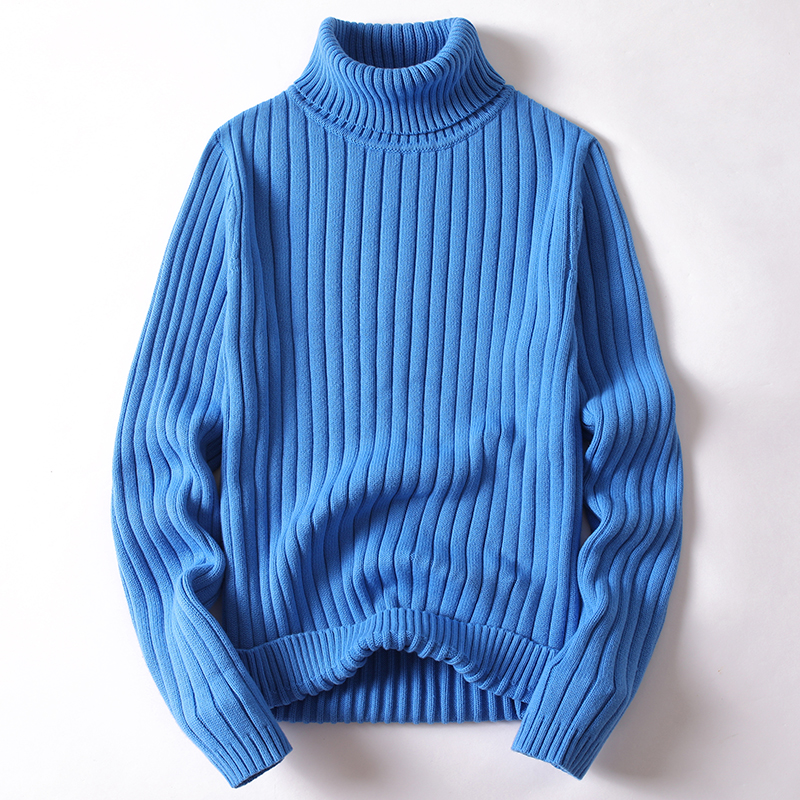WW | Rollkragenpullover - Weiche Strickware - Rippendesign - Langärmelig Warmer Komfort