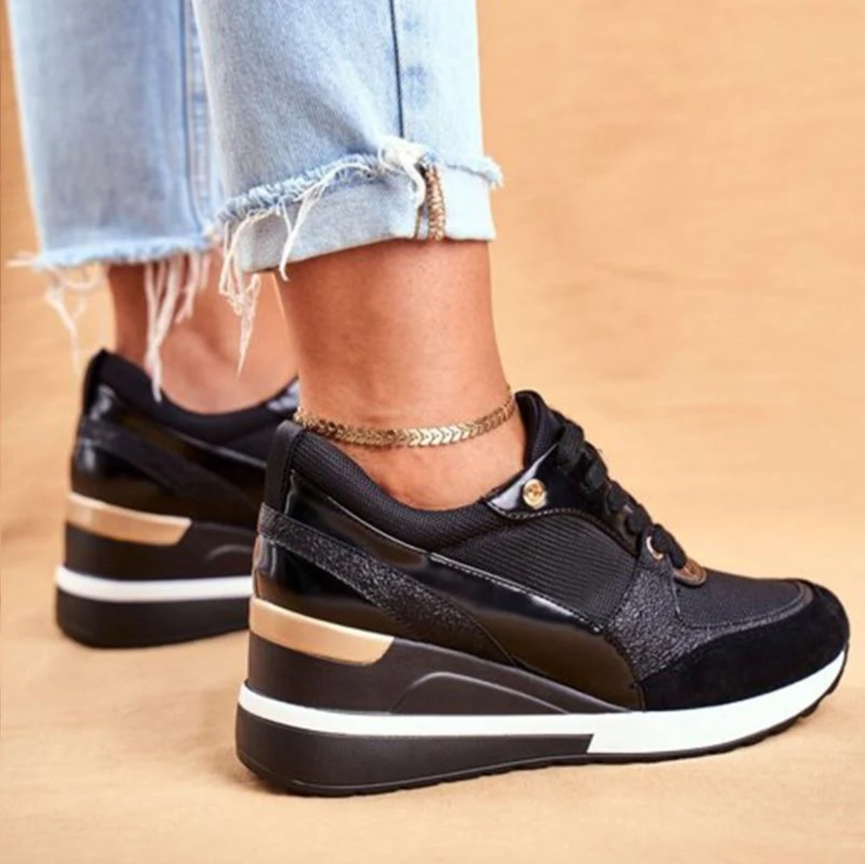 WW | Stylish Wedge Sneakers