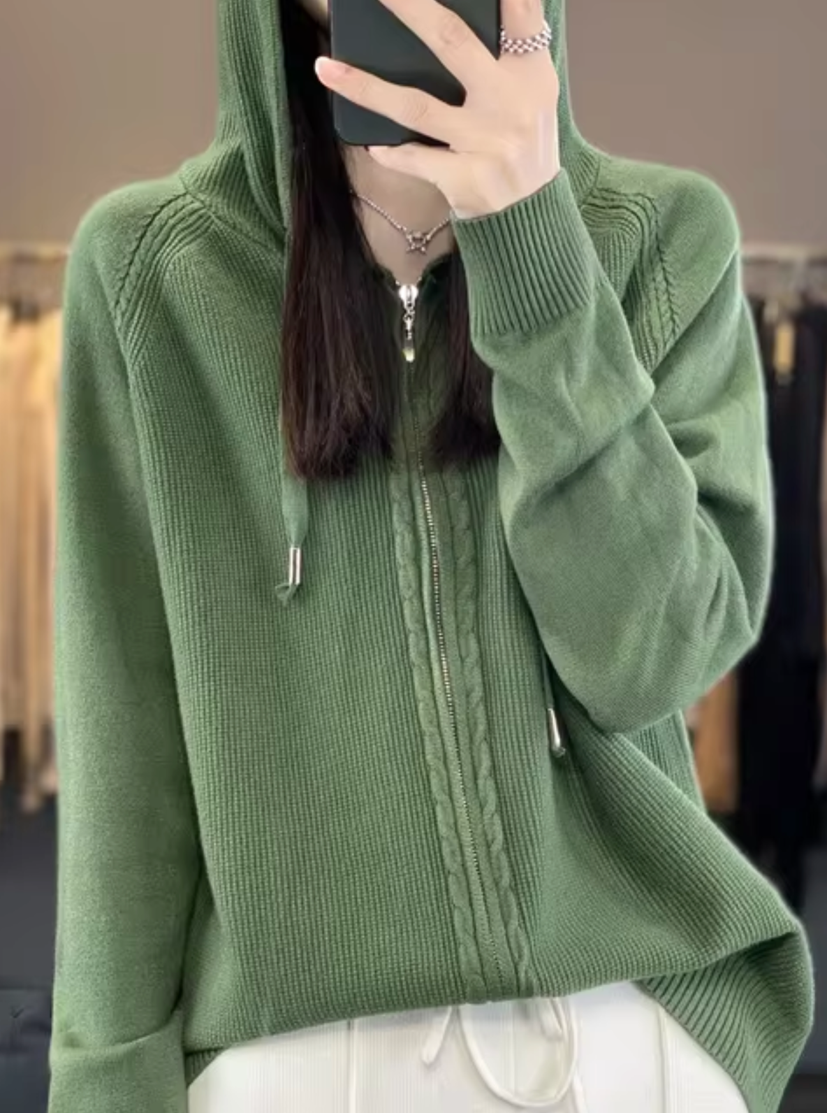 WW | Cardigan with hood