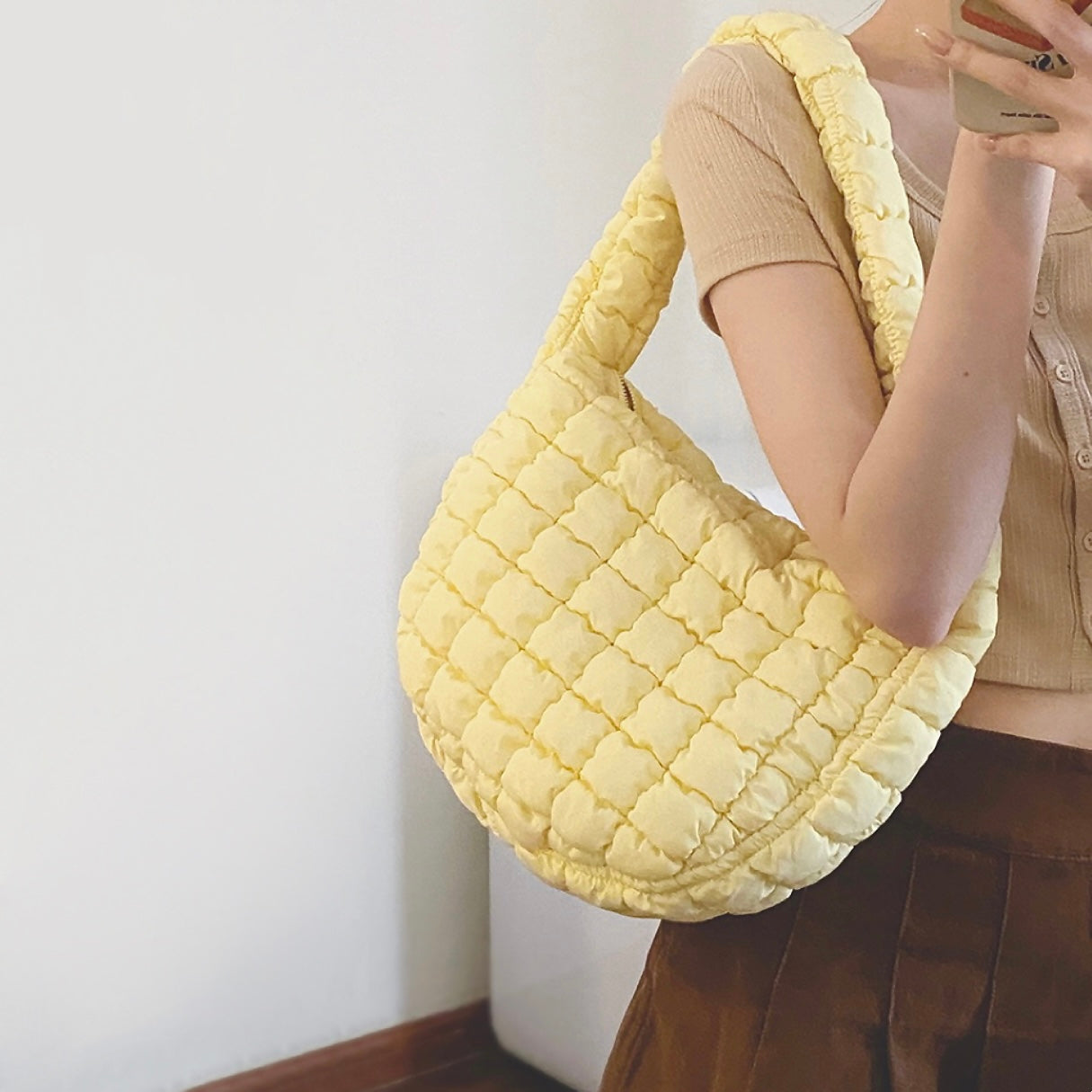 WW | Pleated Shoulder Bag For Women
