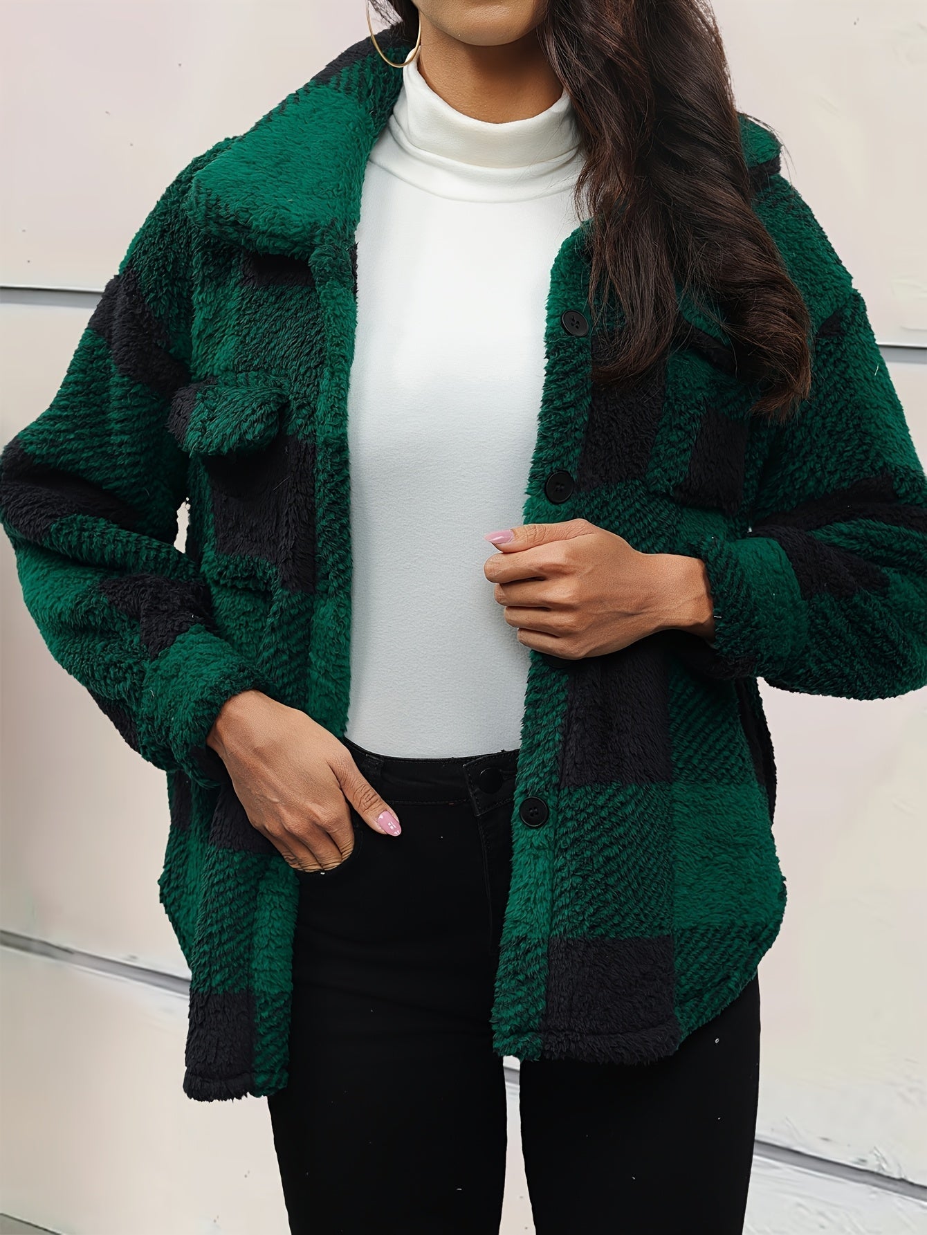 WW | Fleece Übergroße Jacke