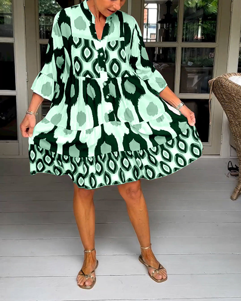 Frances - Half Sleeve Casual Dress