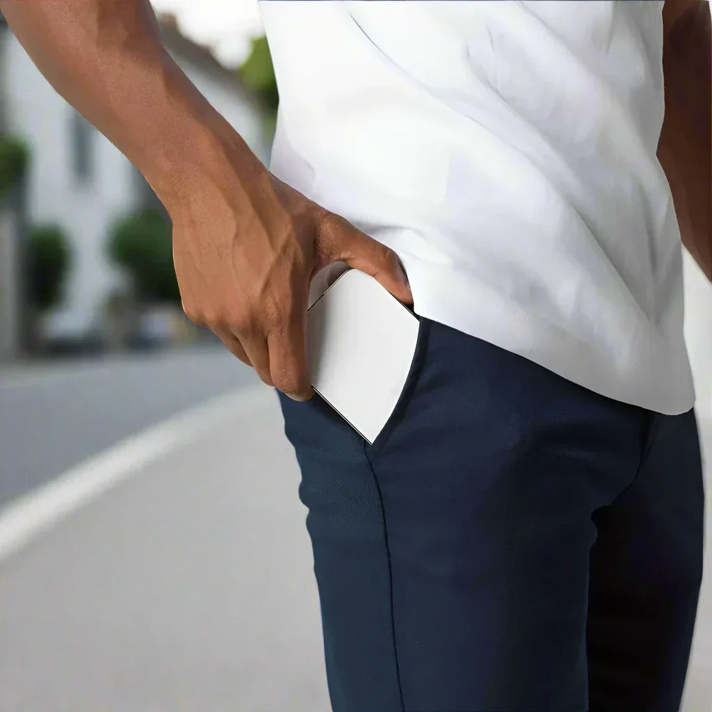 WW | Slim Fit Chinos Baumwoll Stretch Knöchellang Bequem Und Vielseitig