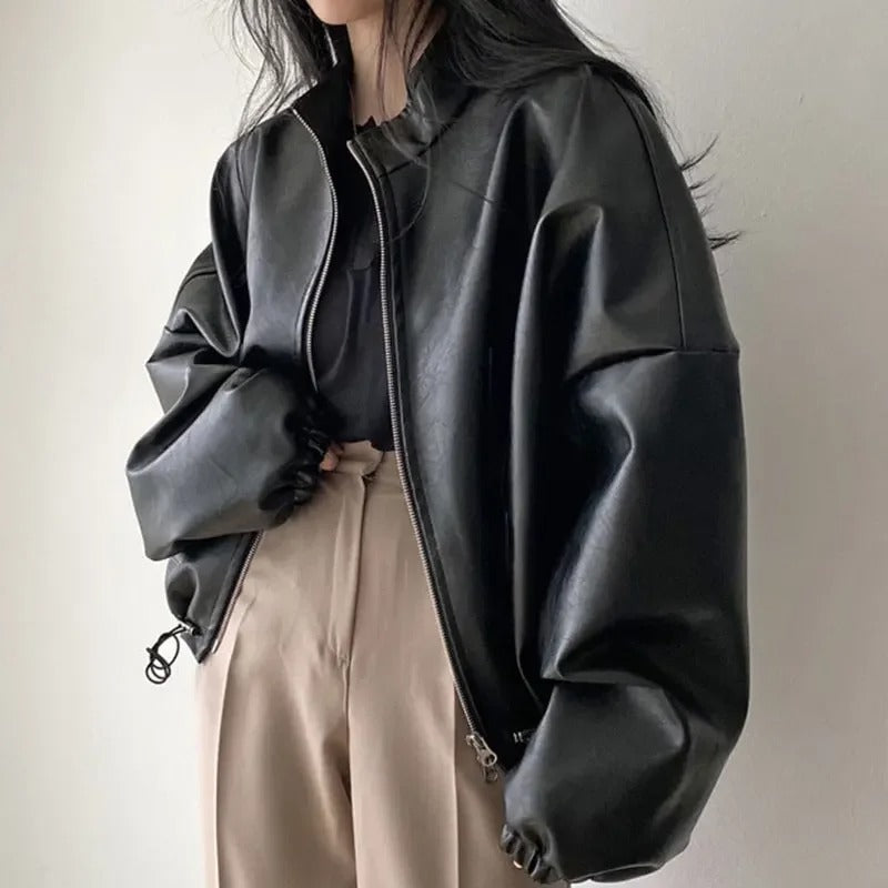 WW | Personalized Hip-Hop PU Leather Jacket