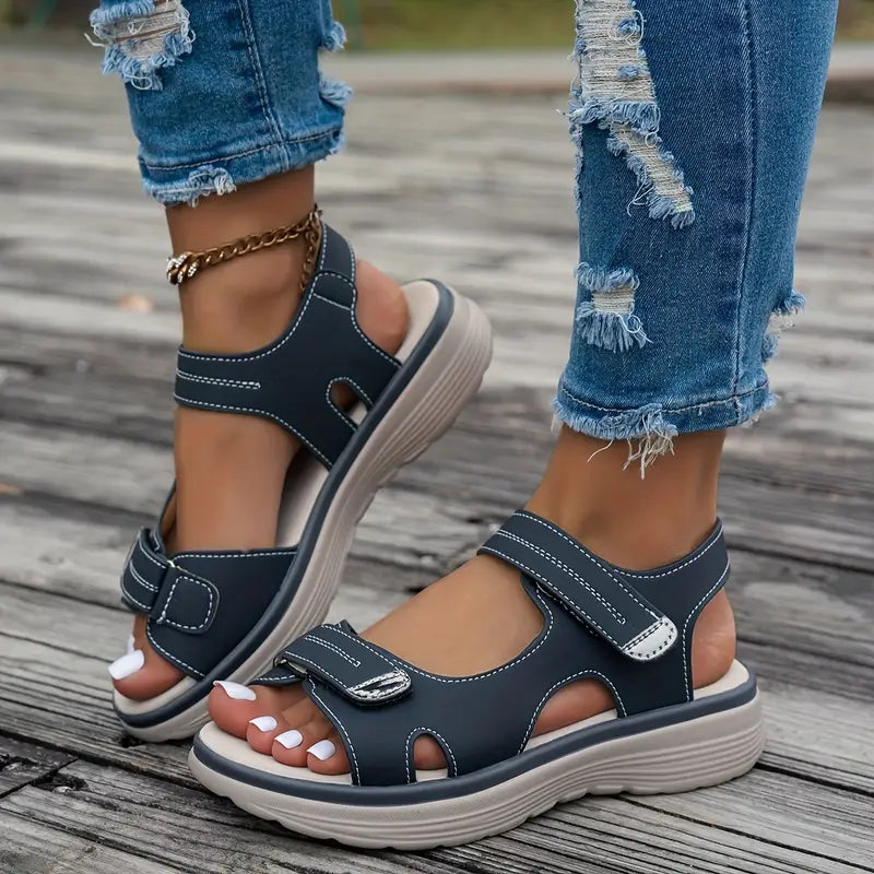 Alia™ | Comfortable Ankle Strap Wedge Sandals