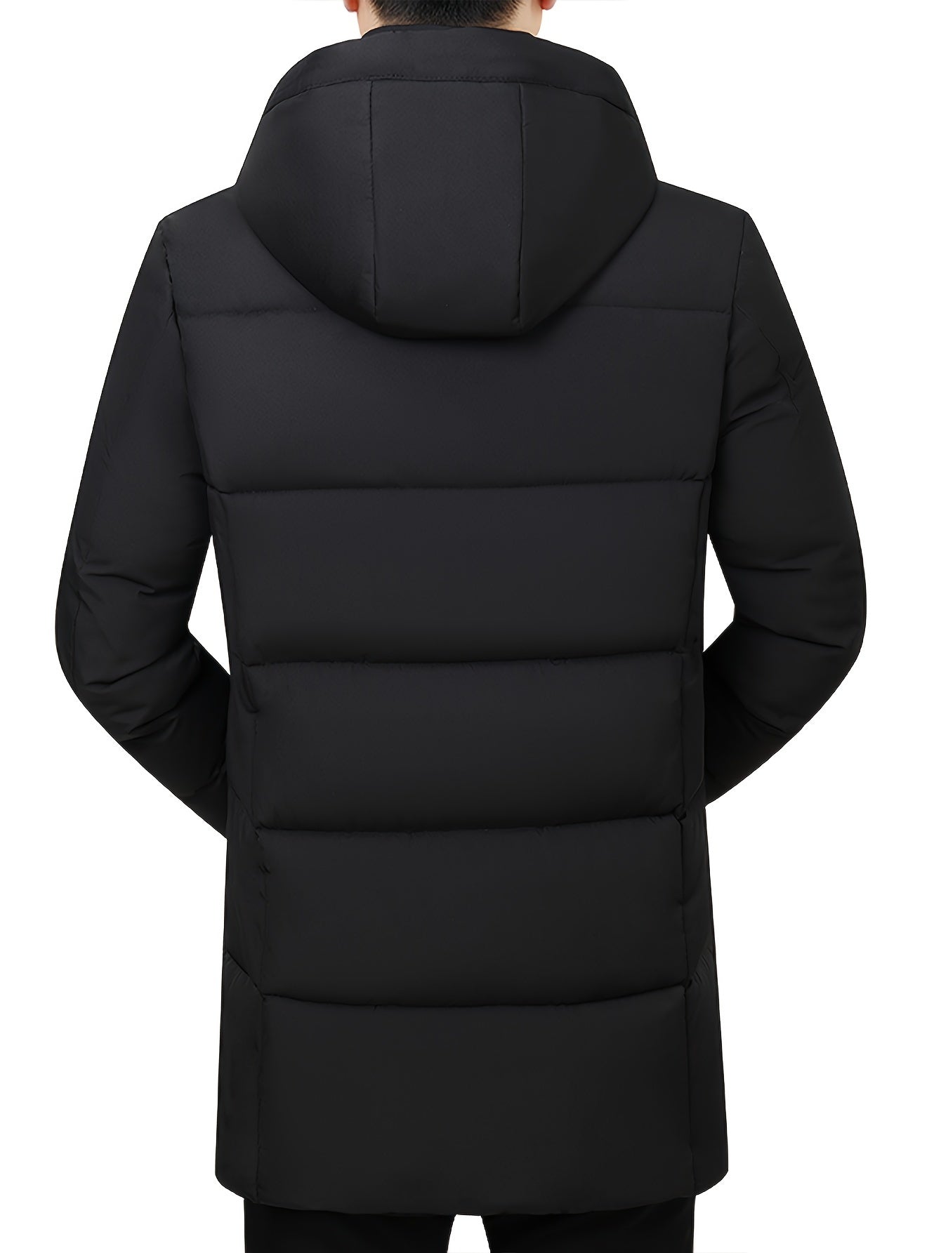 WW | Hooded Winter Jacket - Warm, Windproof & Waterproof Quilted Jacket with Zipper and Pockets