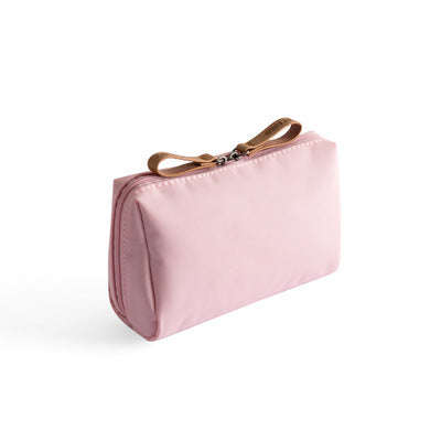 Double-zipper cosmetic bag