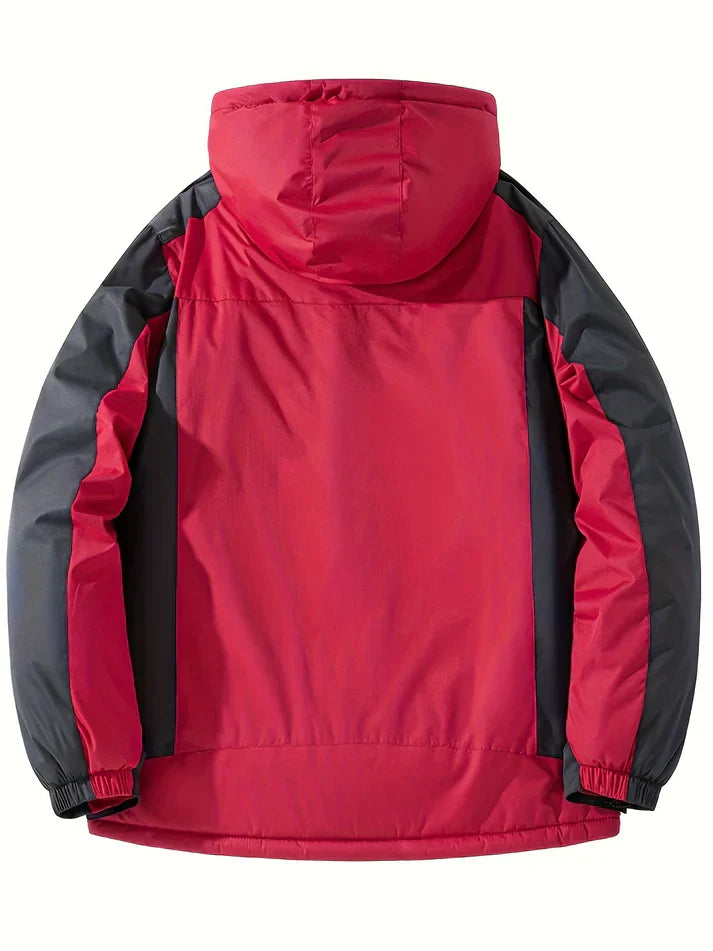 WW | Button Closure Fleece Flap Pocket Winter Jacket For Men - Perfect for Outdoor Activities