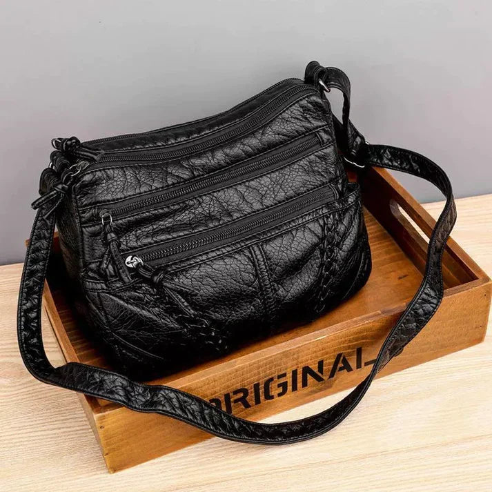 W&W - Casual Shoulder Bag Made of Soft Leather