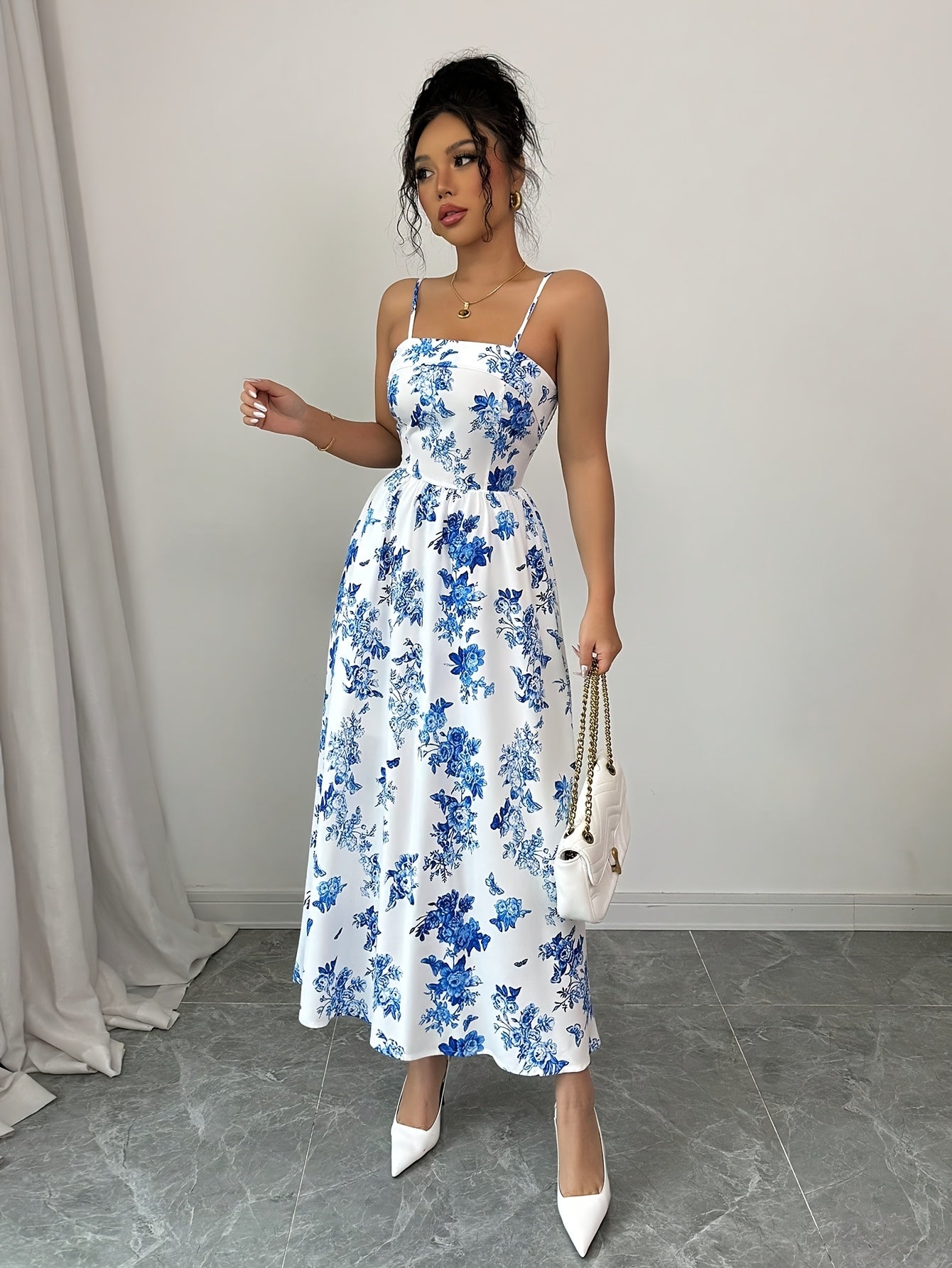 Seraphina - Maxi Dress with Carmen Neckline