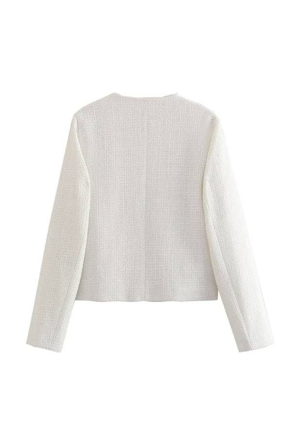 WW | Neck Slim Fit Color Block Women's Button-Down Jacket