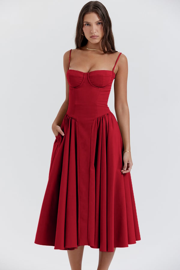 Michaela - Sleeveless Midi Dress