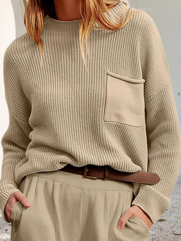 WW | Cozy, relaxed knit sweater with pockets