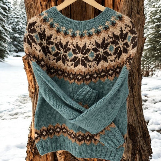 WW | Eleganter Vintage-Jacquard-Strickwesten