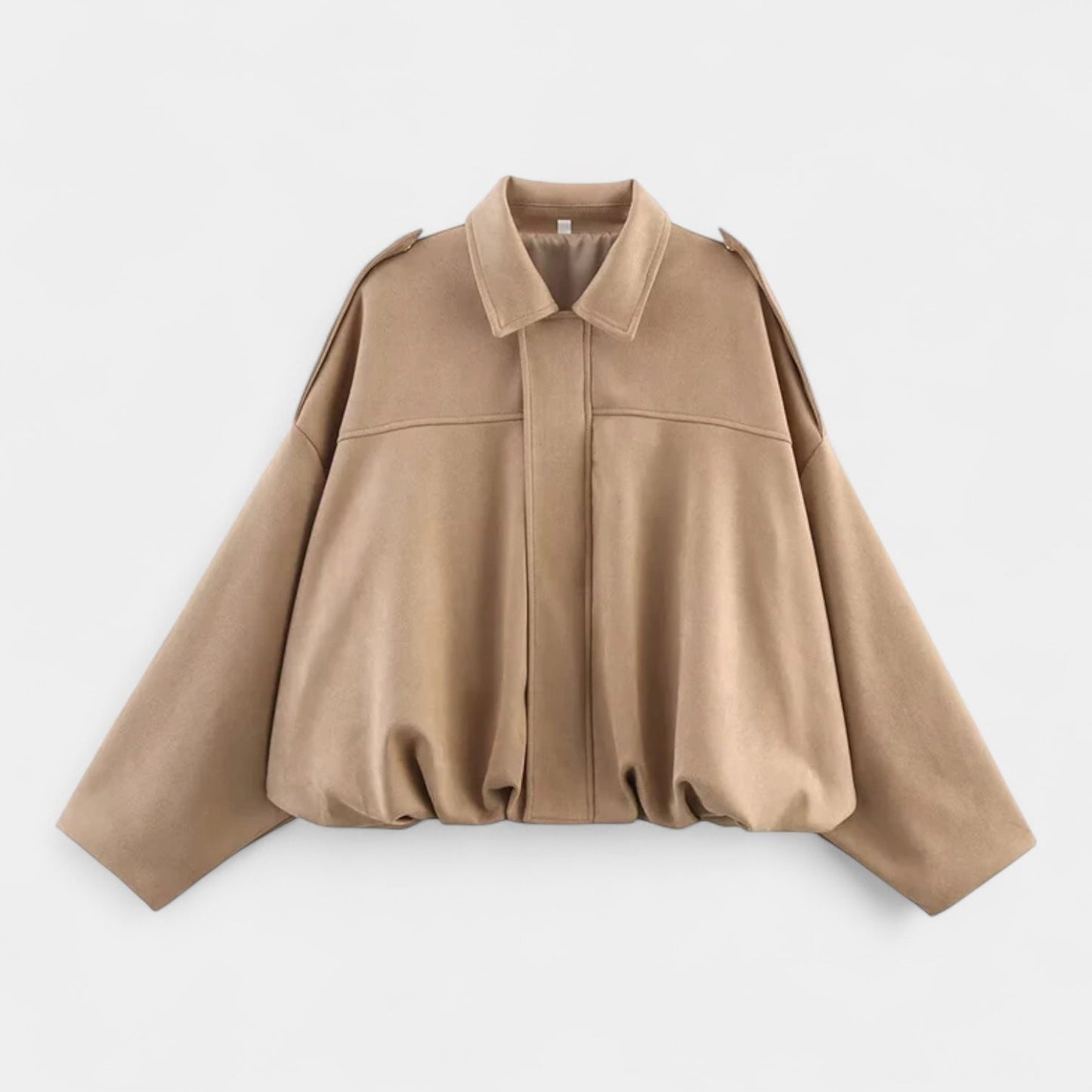 WW | Modehaus - Damenjacke im Militärstil aus Wildlederimitat