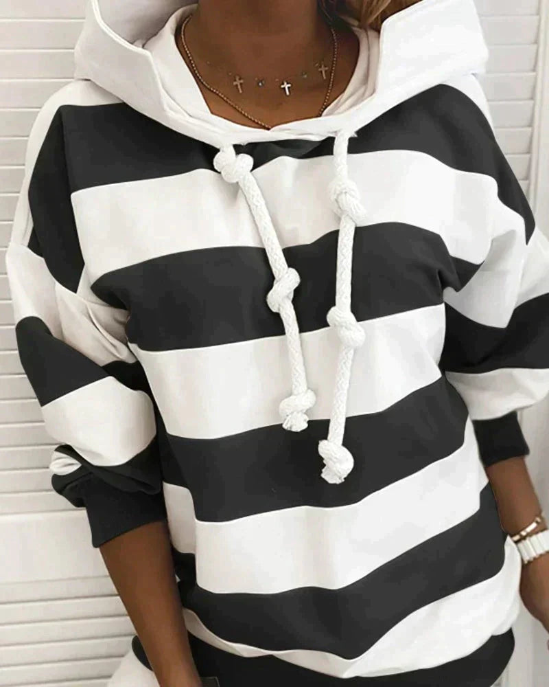 WW | Damen Hoodie mit Streifen