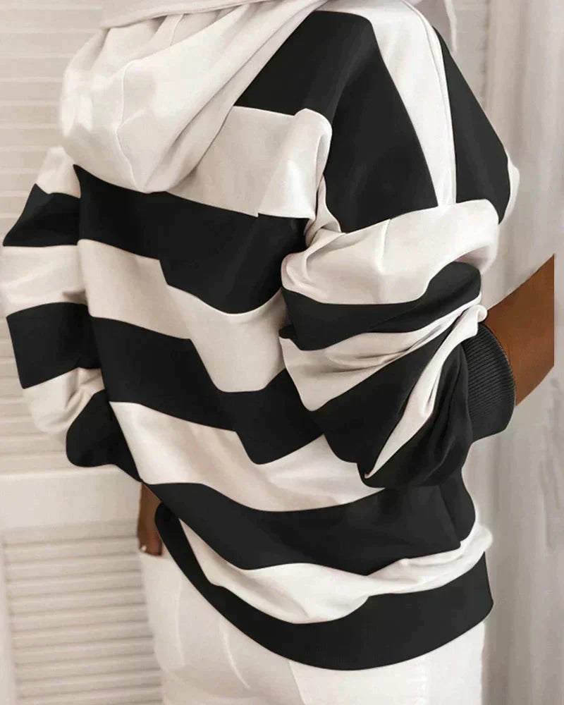WW | Damen Hoodie mit Streifen