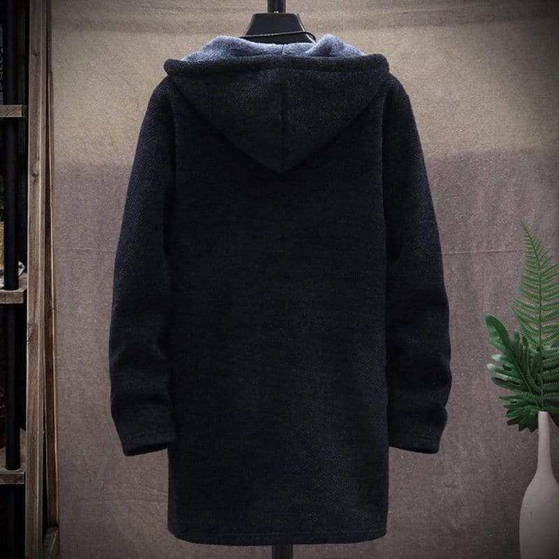 WW | Jacke - Wollmischung - Kordelzugkapuze - Gefüttert und Warm - Reißverschluss & Seitentaschen