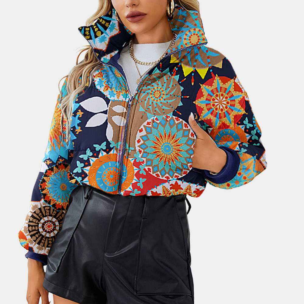 WW | Moderne Elegante Winterjacke Für Damen Mit Reißverschluss
