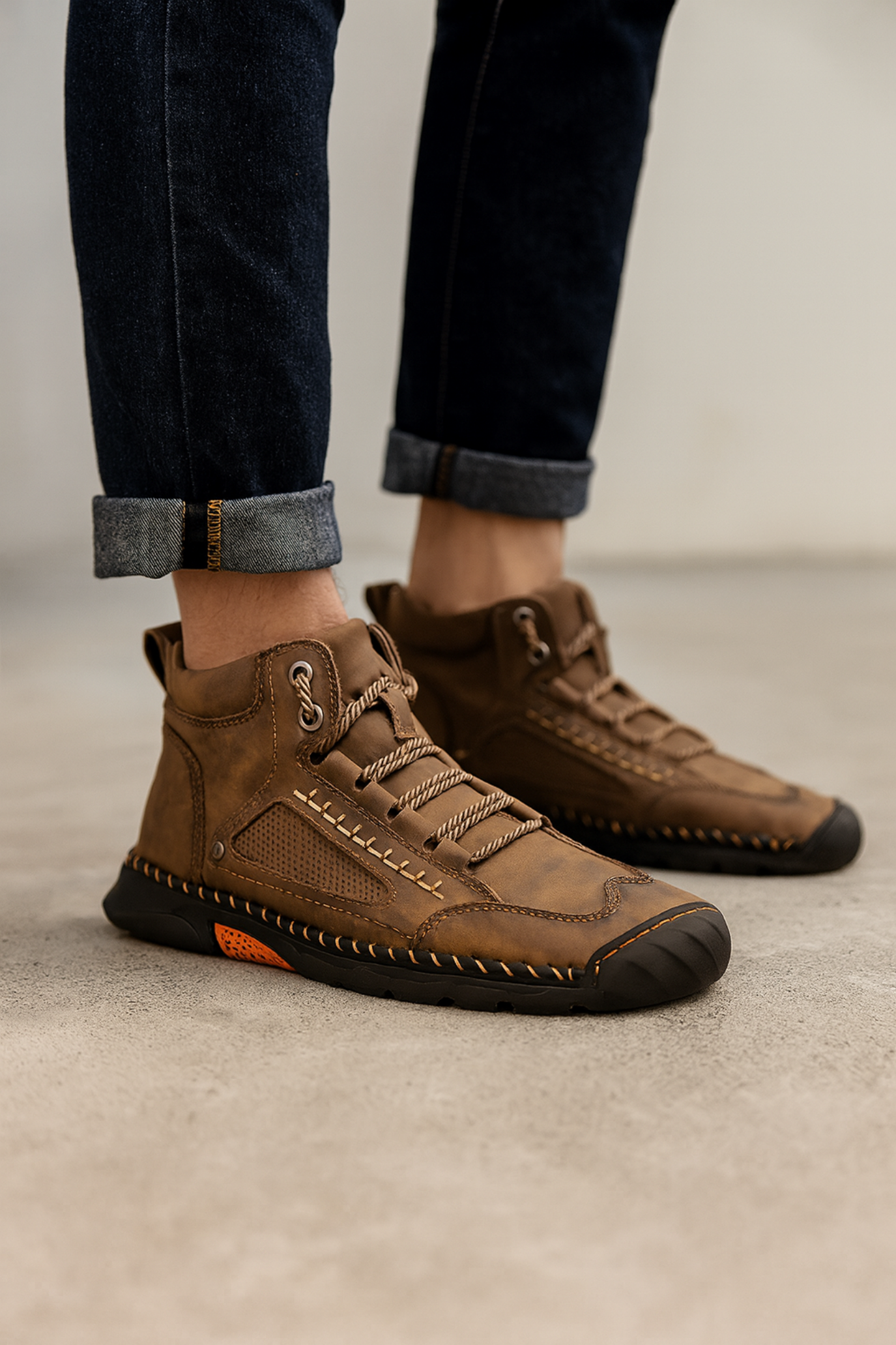 Moriarty | Leather High Top Shoes