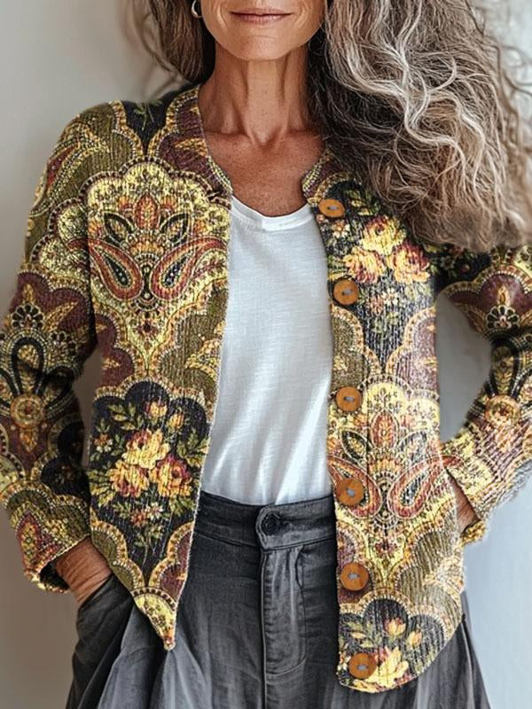 WW | Patterned Jacket with Vintage Embossing