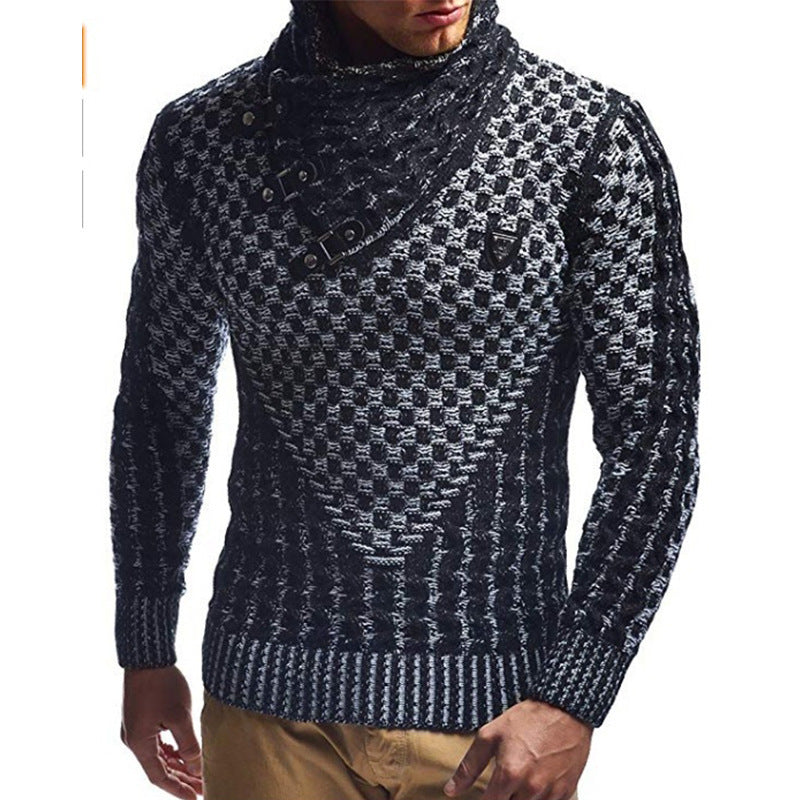 WW | Herren Rollkragenpullover mit Verschluss