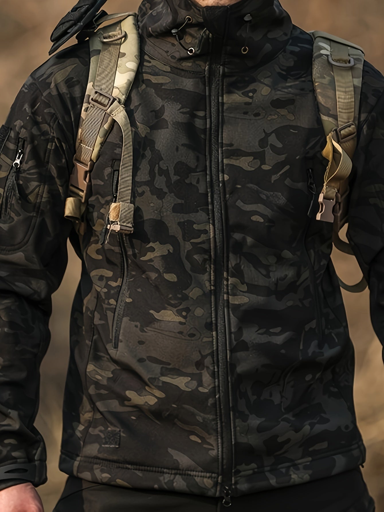 WW | Softshell-Tarn-Outdoorjacke Wasserdicht Winddicht Für Herren - Perfekt für Outdoor-Aktivitäten
