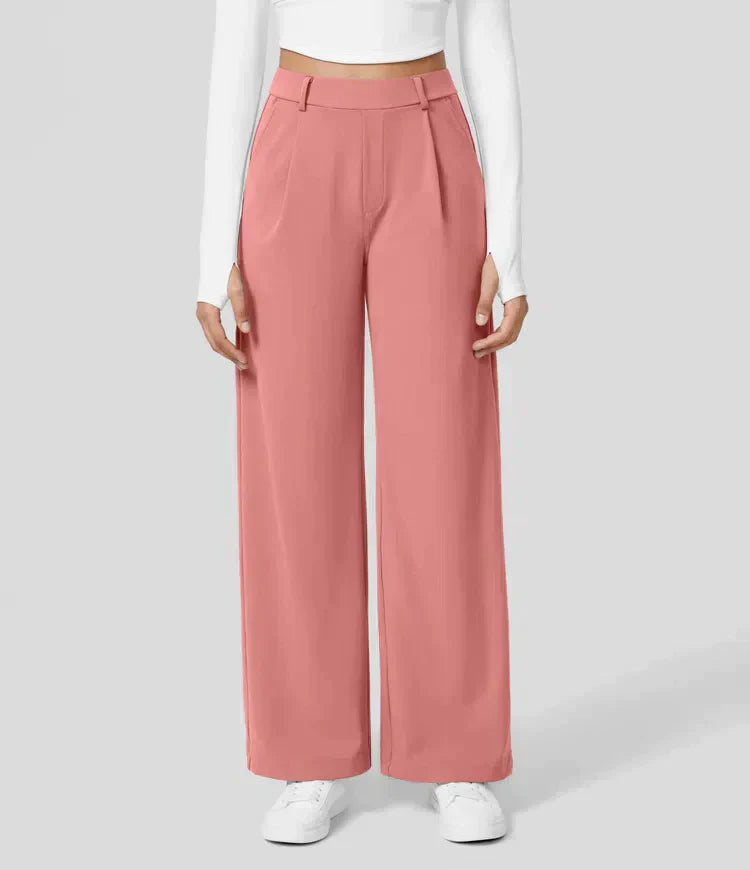 WW | Damenhose mit weitem Bein - High Waist, Business & Casual geeignet