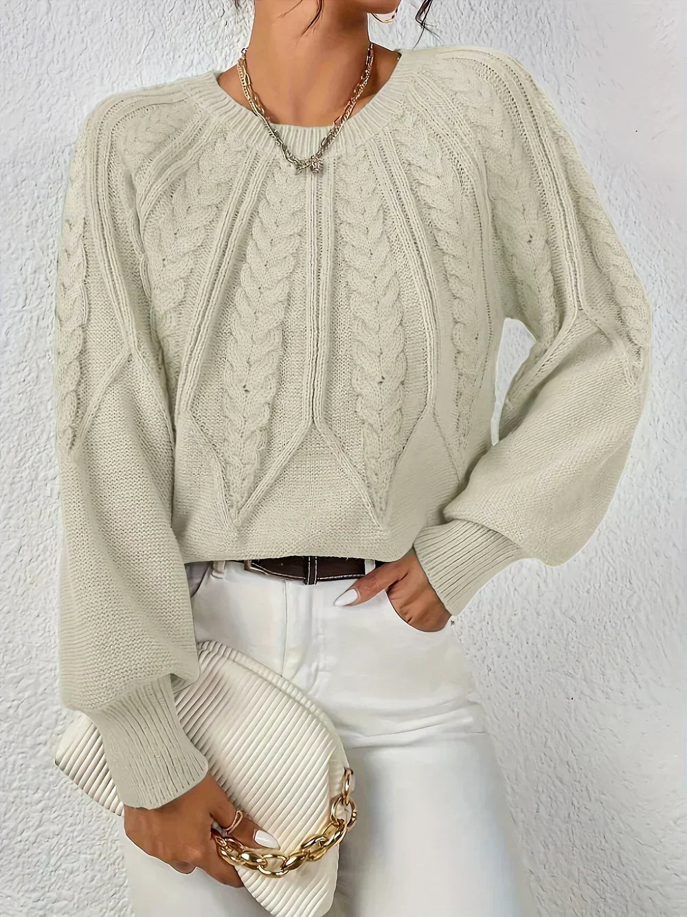WW | Kabelstrickpullover